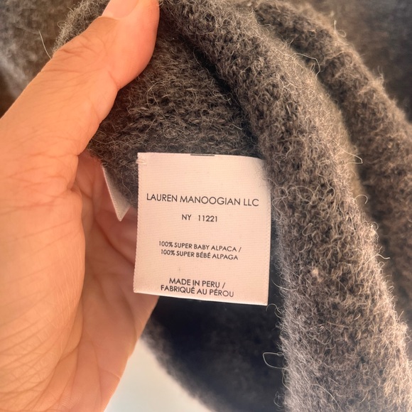 Lauren Manoogian Horizontal Sweater Mouse Brown - Picture 4 of 5